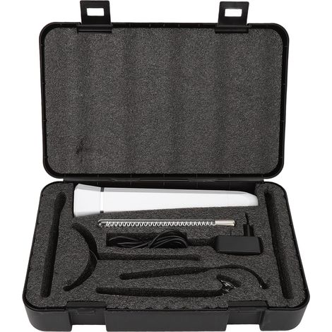 Baguette d'électrothérapie faciale portable à haute fréquence, baguette de soin du cuir chevelu à haute fréquence, lumière rouge, prise UE 100-240 V (1/5)