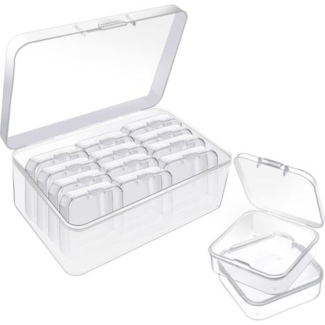 15 mini sacs de rangement en plastique transparent (1/5)