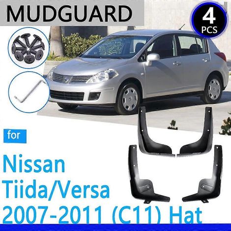Garde-boue compatibles avec Nissan Tiida Versa Latio C11 20072011 2008 2009 2010 Accessoires auto Bavettes Aile Pièces de rechange auto (1/5)
