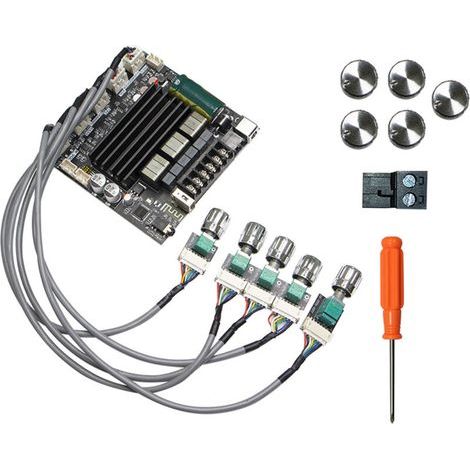 Carte amplificateur de son ZK-ST21, Module d'alimentation numérique Bluetooth 100W 200W 2.1 canaux (1/5)
