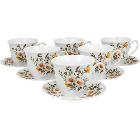 Set mit 6 Daisy-Tassen und Untertassen (1/3)