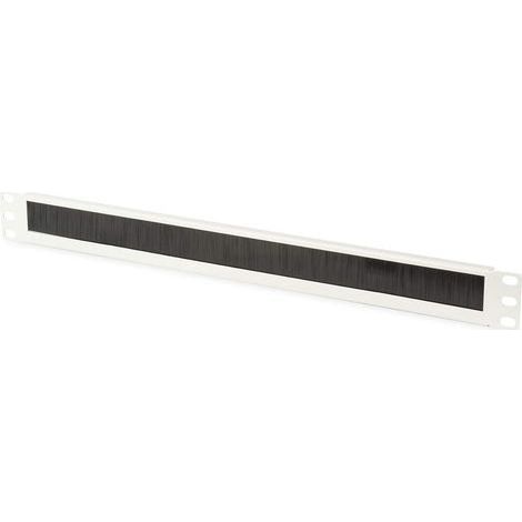 1 Passe-câble 1U 19 Pouces Brosse Acier Gris Pour Armoire Réseau (1/5)