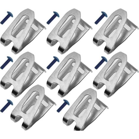 Lot de 8 crochets de ceinture avec vis pour Makita 346449-3 324705-1 346034-2 (1/3)