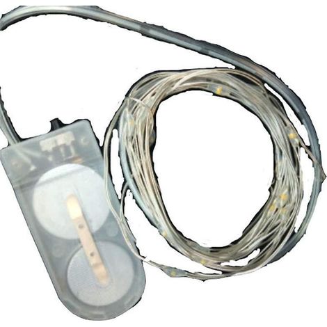Wasserdichte LED-Lichterkette, warmweiß, Kupferdraht, dimmbar, 3 Meter, 30 LEDs
