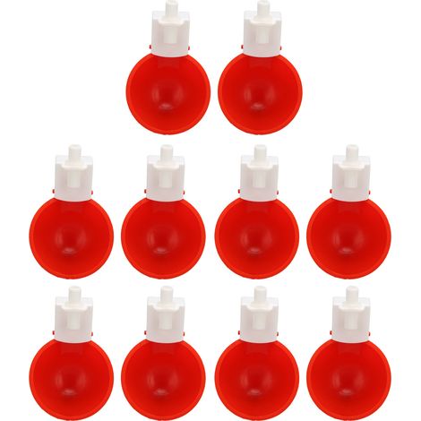 Abreuvoirs automatiques pour poulets, 10 pièces, petits gobelets d'alimentation pour volailles, canards, oies, dindes (1/5)