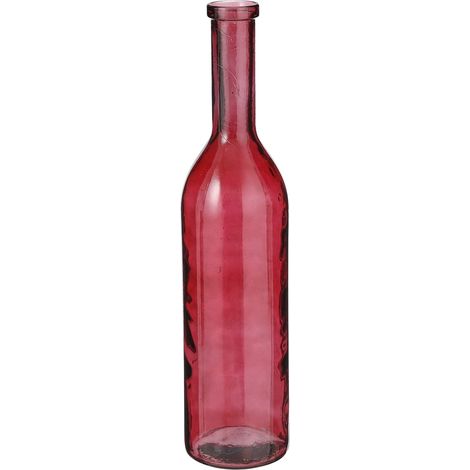 Mica Decorations Flaschenvase Rioja Glas Ø 18 x 75 cm bordeaux