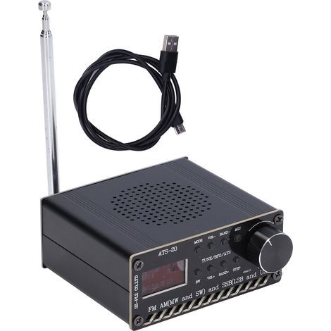 Récepteur radio pleine bande DSP FM AM SSB Si4732 portable rechargeable avec antenne (1/5)