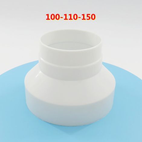 Abluftkanal-Reduzierstück für Dunstabzugshauben, Aluminiumfolien-Kanaladapter, Kunststoffreduzierstück, PVC-Rohrreduzierstück (1/5)