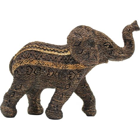 Signes Grimalt Elefant Afrikaner und Elefanten Graue Elefantenfigur 13x19x7cm