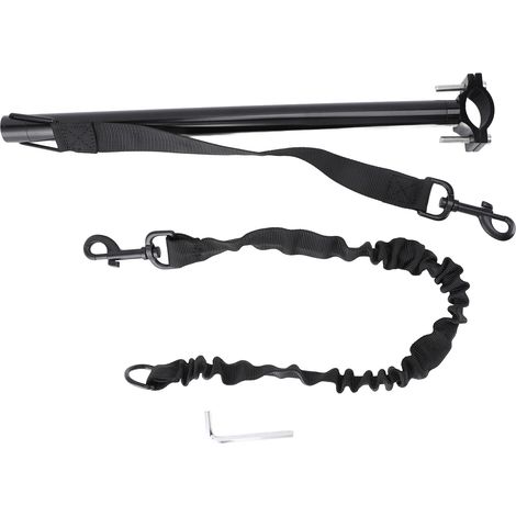 Einfach zu montierende und abnehmbare Hundeleine fürs Fahrrad. Flexible Sicherheitsleine für Hunde, ideal für Outdoor-Aktivitäten, Joggen und Reisen. (1/5)