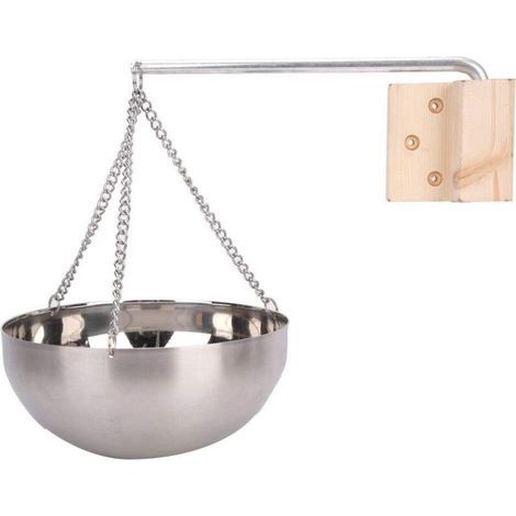 Bol d'aromathérapie pour sauna en acier inoxydable de 20 cm, récipient pour huiles essentielles, accessoires de sauna, fournitures pour sauna, pièces détachées. (1/5)