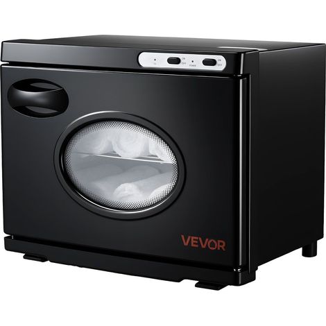 Chauffe Serviettes 23L avec Fenêtre Transparente, Rangement en Acier Inoxydable, Capacité de 36 Serviettes, Spa et Salon (1/5)