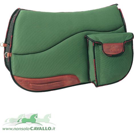 Blau - Atmungsaktiver Trekking-Sattel mit Taschen aus Air-Mesh und Neopren (1/4)