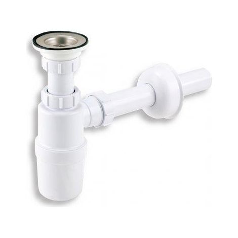 Novaservis Siphons - Siphon d'évier avec cuve en acier inoxydable 411,P