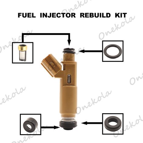Kit de réparation d'injecteur de carburant, bague d'étanchéité, filtre 23250-22020, convient pour Toyota Corolla, Corolla et Vios. (1/2)
