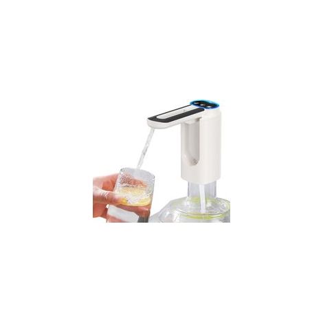 Pompe à bouteille d'eau, distributeur automatique de bouteilles d'eau pliable, 3 modes de charge USB, avec tuyau en silicone de 50 cm, convient pour carafe d'eau de 5 à 18 L (1/5)