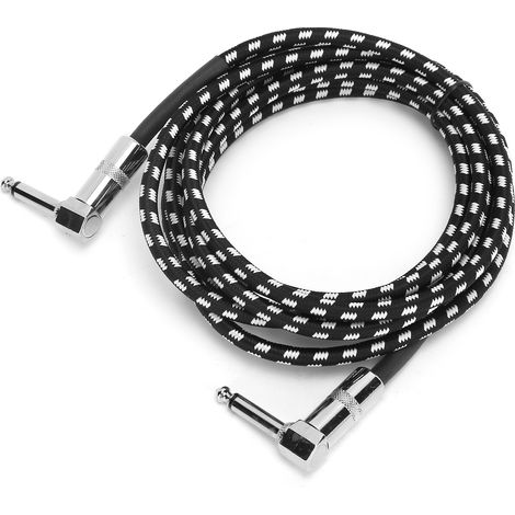 Câble de guitare JORINDO 6,35 mm (1/4 po) pour connexion audio, fil pour instrument de musique électrique, cordon de 3 m / 9,8 pi (JD6209)