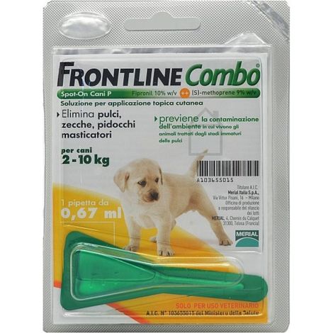 Frontline Combo Spot on per Cani Cuccioli - Frontline Combo Spot on per Cani Cuccioli - Confezione da 1 Pipetta, Any
