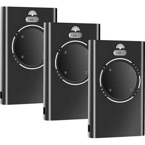 Télécommande Portail 868 MHz 4 Canaux – 3 Pièces, Compatible Garage XT4/XT2 868 SLH LR, Noir