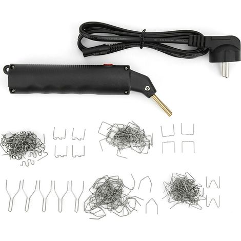 Kit de réparation de pare-chocs, ailes et carénages de voiture avec pistolet à clous thermofusibles EVE-01 (prise européenne 110-250 V) (1/5)