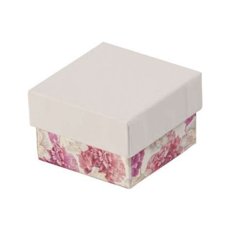 Pequeño joyero con flores blancas como regalo (1/2)