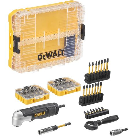 DEWALT Mix Bit Set with Right-Angle Attachment, 80 Piece DT70775 (1/4)