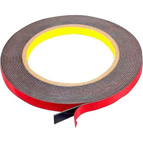 Viscoelastic Acrylate Foam Tape Double Sided Black Metal Tape Painted Surfaces Tape (1/4)