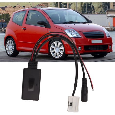Adaptateur mains libres Bluetooth AUX avec microphone pour autoradio Peugeot C2, C4, 307, 308 (1/5)