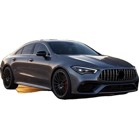 Grille, Plastiques d'ingénierie, Compatible avec Mercedes Benz CLA W118, Personnalisé pour AMG GT Design Pan Américain, Flux d'air amélioré, Couleur noire (1/5)