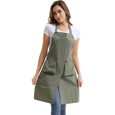 Tablier de cuisine unisexe Tablier pour avec bandeau réglable (1/4)