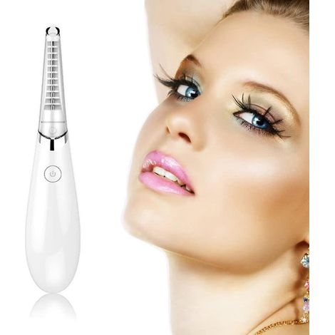 Wiederaufladbare, beheizbare elektrische Wimpernzange mit 180°-Heizfunktion, langer Akkulaufzeit, zwei Temperaturstufen und USB-Anschlüssen