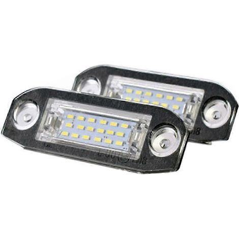 luces LED blancas para matrícula, sin errores, compatibles con Volvo S80 XC90 S40 V60 XC60 S60 C70 Edición 0617