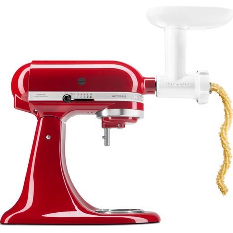 Hachoir à viande avec 2 grilles – Poussoir inclus – Presse-biscuits 5 formes – Compatible robots KitchenAid – 5KSMFGCA (1/4)