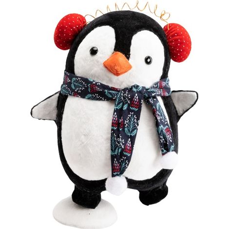 TrendLine Dekofigur Pinguin 25x23x37 cm weiß/schwarz Weihnachten Xmas Winter (1/2)