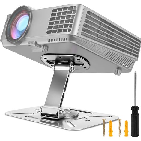 Soporte para proyector, soporte de escritorio para proyector, soporte para videoproyector, soporte universal para videoproyector compatible con proyectores con interfaz de tornillo de 1/4". (1/5)
