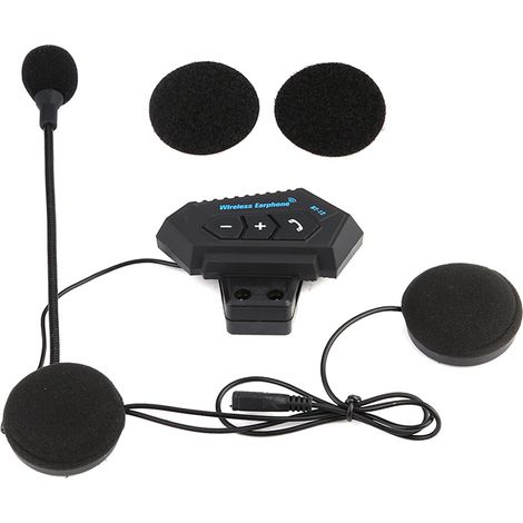 Motorrad-Bluetooth-Headset mit Ohrhörern und Lautsprechern (1 Paar), Motorrad-Headset-Set mit Freisprechfunktion, Full-Face-Headset-Audio (1/5)