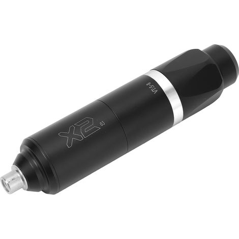 Machine à tatouer rotative avec moteur, connecteur RCA et cartouches sans fil pour tatoueur (noir et argent) (1/5)