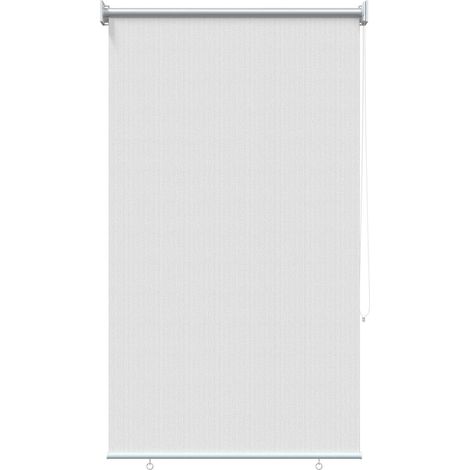 Persiana enrollable de exterior 100x230 cm blanca vidaXL