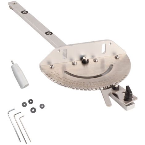 Jauge à onglets en aluminium résistant à l'usure de haute précision scie à table jauge à onglets pour le travail du bois (1/4)