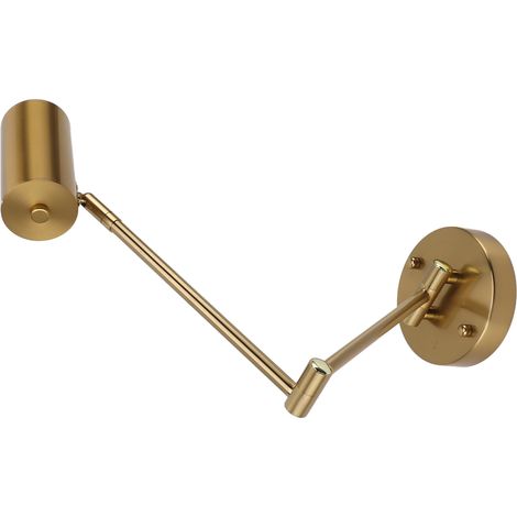 Lampadaire mural articulé en fer, LED 3000K chaud, angle réglable, applique moderne pour lecture avec ampoule E27, chambre salon couloir, 85-265V (1/5)