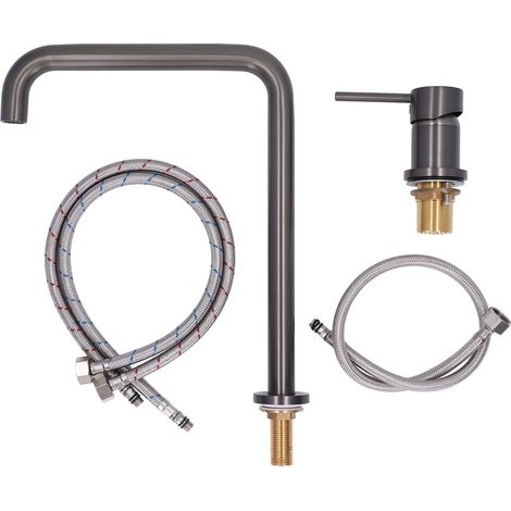 Küchenarmatur aus Kupfer für Warm- und Kaltwasser, Spülbecken- und Badarmaturen (G1/2) (1/5)