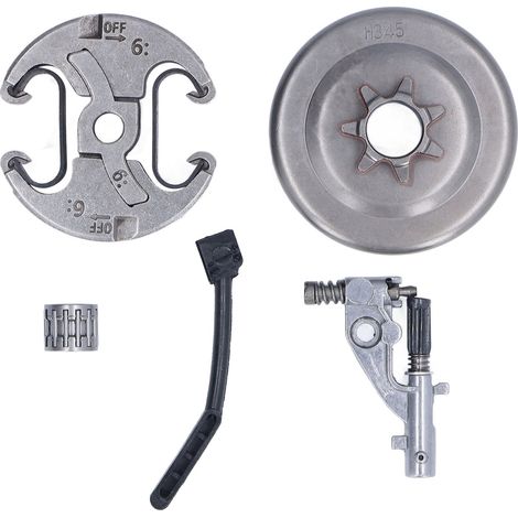 Embrayage complet avec plateau passif, pompe à huile et jeu d'aiguilles pour tronçonneuse Husqvarna 455 460 (1/5)