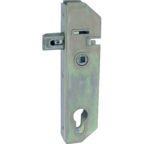 Tirard – Serrure encastrée à fouillot à cylindre européen axe 30 mm – Pêne réglable ± 12 mm – Encombrement 42 mm – Finition zinguée pour portail