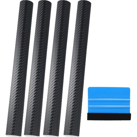 Autocollant Carbone 3D pour Voiture, 1500 x 300 mm, Film Covering Voiture, Covering Carbone, Carbone Adhésif, Idéal pour Bricolage, Intérieur/Extérieur, Durable et Résistant à l'eau