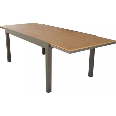 Tavolo Cayman Allungabile 160/240x95x75 h cm in Alluminio Taupe (1/5)