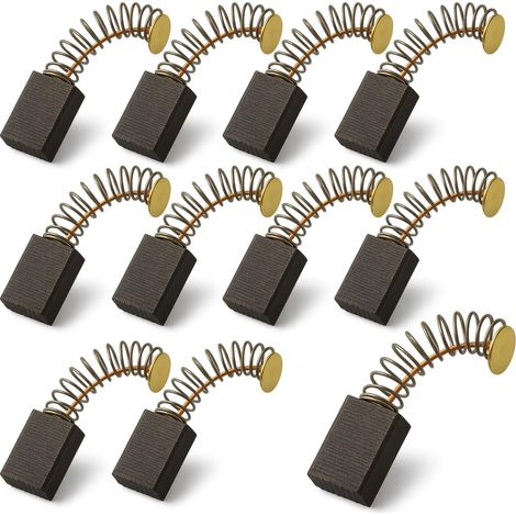 Balais Charbon 5x8x15mm pour Meuleuse d'Angle - Lot de 10 Pièces Compatible avec V11 - Haute Conductivité Graphite, Pour Marteau Piqueur et Scie Circulaire (1/5)