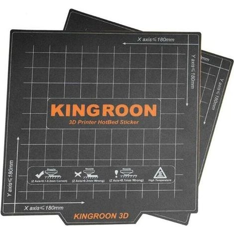 Kingroon KP3S Soft Magnetic Removable Build Surface 180x180 mm (1/2)