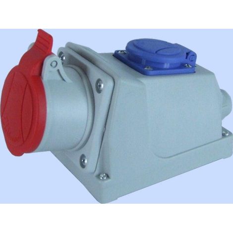 Elektromet Gniazda Stałe COMBI rosso e blu 230V 400V