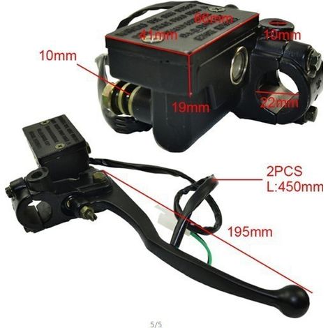 Pompe supérieure de frein à disque avant Yamaha YZR1000 YZR750 TA Jinbao, pompe hydraulique de frein droit (1/5)