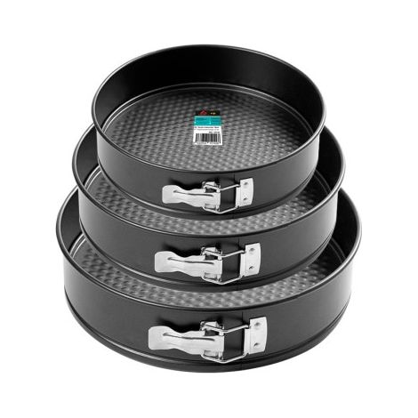 LAUXA HOME Kuchenform, rund, 26 cm, herausnehmbar, antihaftbeschichtet, leicht zu reinigen, 240 °C (1/5)